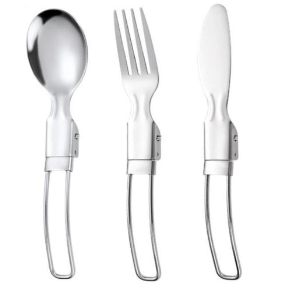 The Eco Kind Foldable Stainless Steel Utensil Set 