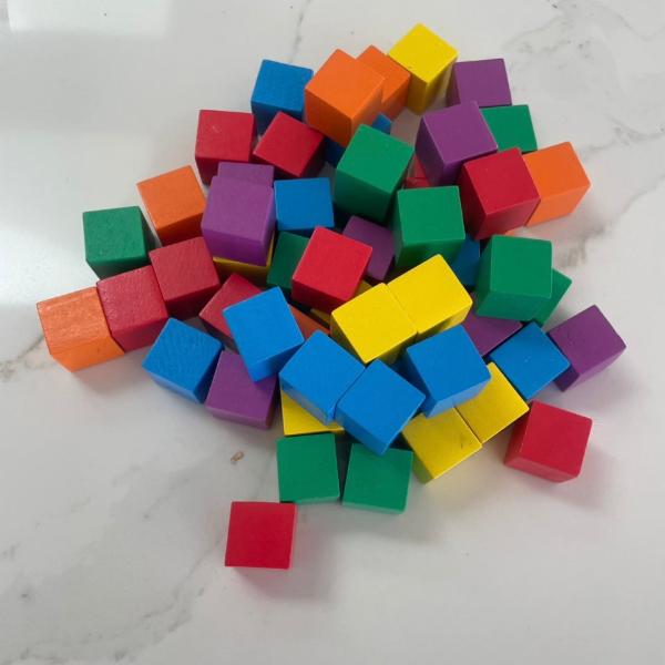 Wooden Multi Coloured Block Set