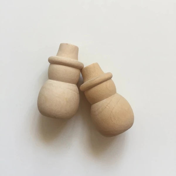 The Eco Kind Wooden Snowman Peg Doll