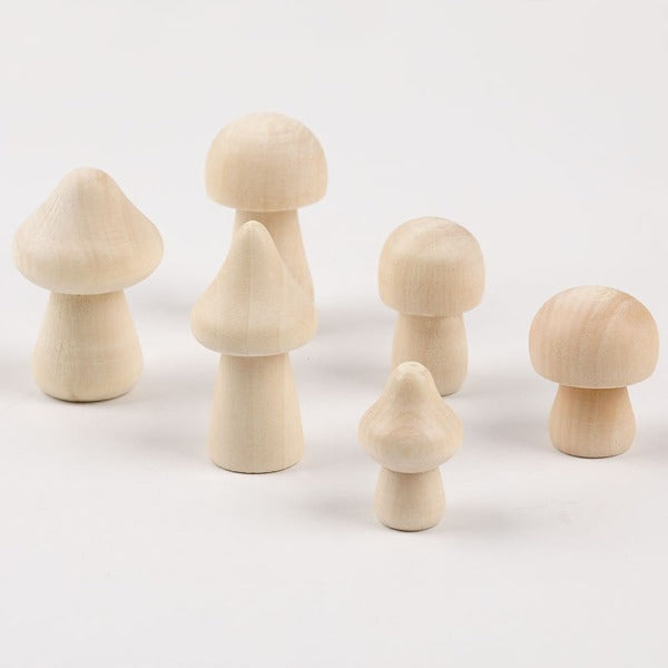 The Eco Kind Wooden Mushroom Set