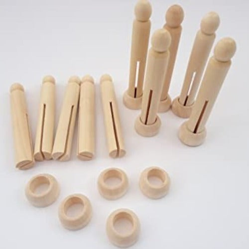 Wooden Peg in Stand - The Eco Kind