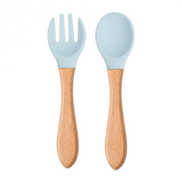 Wooden Bamboo Baby Spoon and Fork