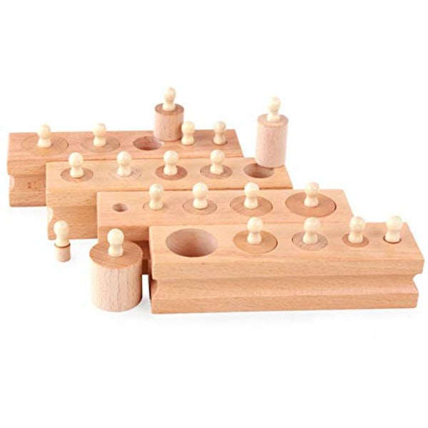 Montessori wooden cylinder ladder